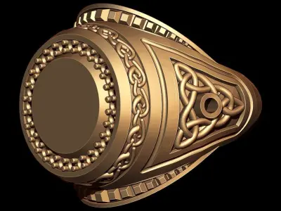 STONE RING 3D print model