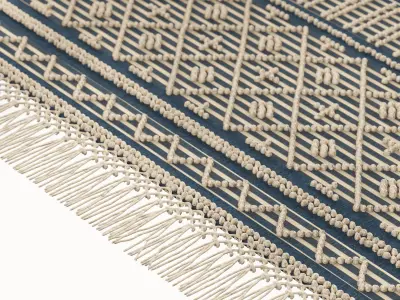 Surya Farmhouse Tassel Row 3D model