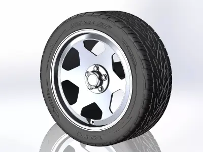 Custom wheels US Mags OBS for your scale model 3D print model