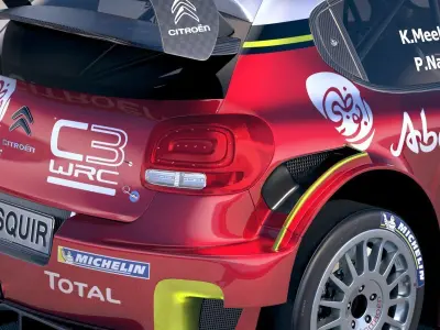 Citroen C3 WRC 2018 3D model