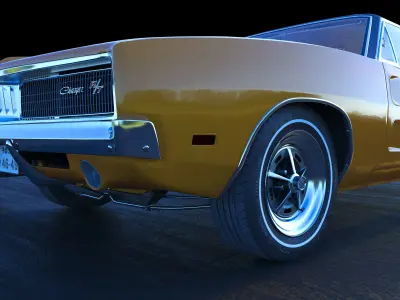 challenger Dodge 1970 3D model