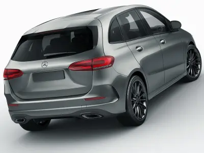 Mercedes B-class 2019 AMG line 3D model