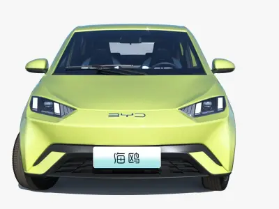 2024 BYD DOLPHIN MINI EV With interior 3D model