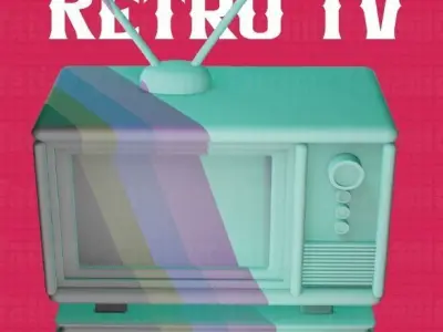 RETRO TV box 3D print model