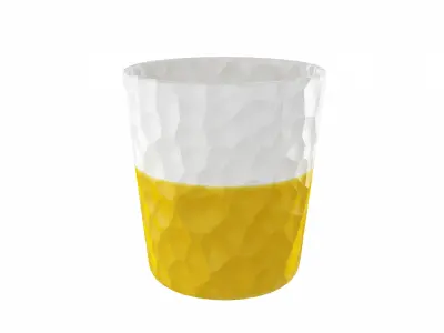  Plant Pot decorated with a Cat face 3D model