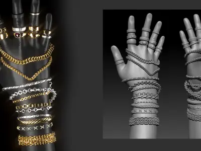 50 jewelry items vol2 3D print model