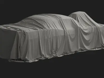 Retro Car Cover 08 3D model