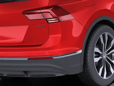 Volkswagen Tiguan 2017 VRAY 3D model