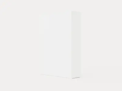 Compact Bed Cabinet Vertically Incl Mattress Luxury White Low-poly 3D model