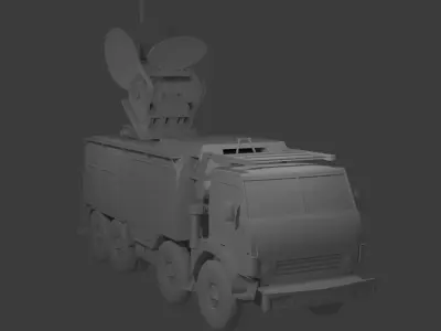 Krasnuha-4 Anty Drone EWS Low-poly 3D model