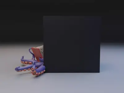 book nook octopus 3D print model