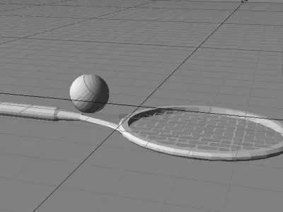 Sport Equipment - Tennis 3D model
