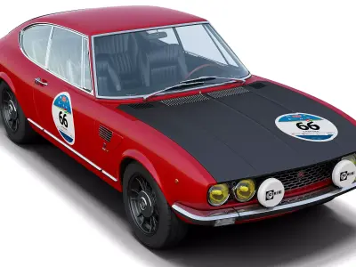 Fiat Dino Coupe Mille Miglia 3D model