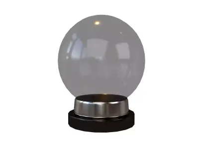 Crystal Ball V1 004 Low-poly 3D model