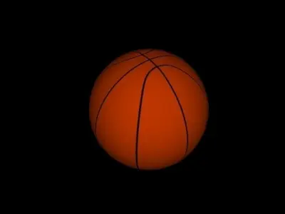 Basketball ball Low-poly 3D model