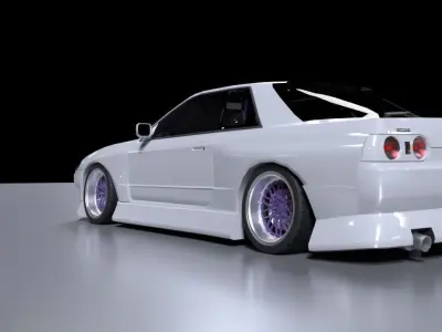 Nissan Skyline R32 Tuning 3D model