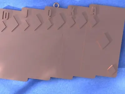 Royal Flush Pendant Gold Silver Platinum Jewelry Poker Cards 3D print model