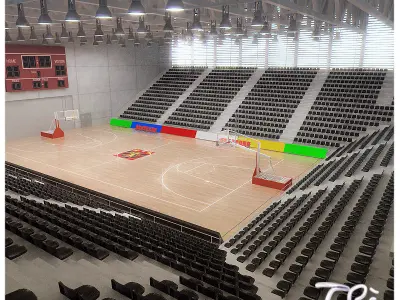 BASKETBALL PAVILION 3 3D model