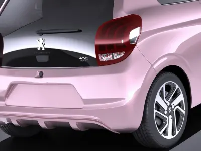 Peugeot 108 3-door 2017 VRAY 3D model