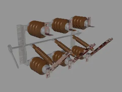 Medium voltage disconnecting switch - ROM-20 Free 3D model