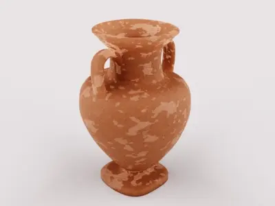 Ceramic old pitcher 3D model