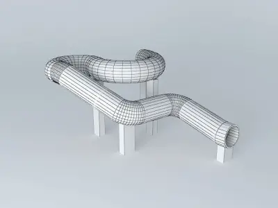 Yellow Slide Free 3D model