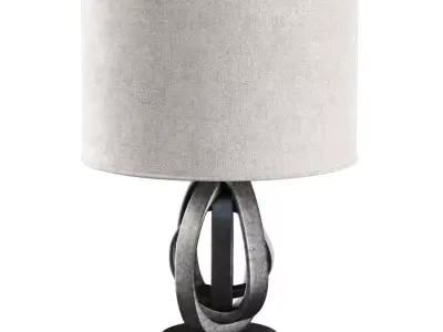 Rock modern table lamp 3D model