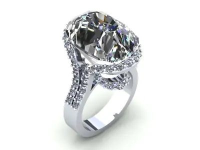 Pear Wedding Ring 366 3D print model