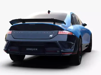 Hyundai ioniq 6N 2026 Low-poly 3D model