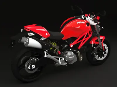 2010 - Ducati Monster 696 3D model