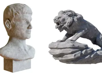 Sculpture Set 3D model