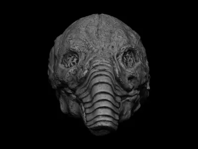 3D PRINTABLE PROMETHEUS ANCIENT ENGINEER HELMET NOT OPENABLE 3D print model