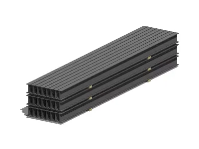 Beam Deposit - Revit Family 3D model