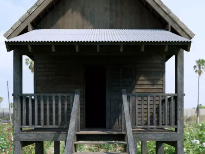 Thai Isan Stilt House Traditional 3D model