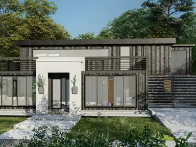 Container Box House 3D model