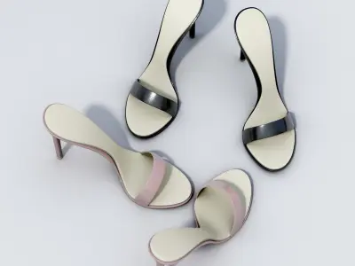 Female High Heel Sandals Free 3D model