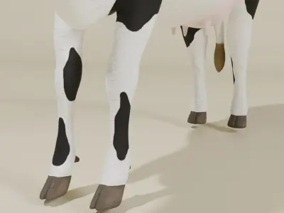 Vaca-Cow Low-poly 3D model