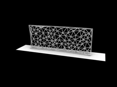 Triangulated Wall random points v10 3D model