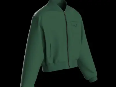 Male bomber jacket 3D model