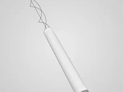 Black Hanging Lamp 09 3D model