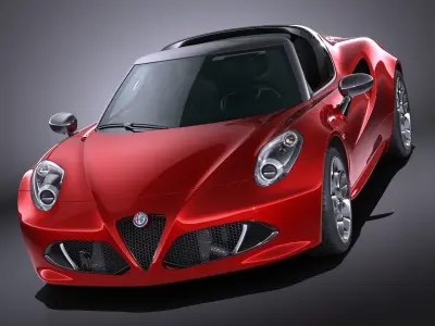 Alfa Romeo 4C Spider 2016 3D model