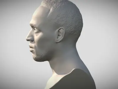 Usain Bolt bust 3D print model
