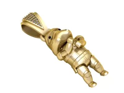 LUXURY METAL PENDANT 3D PRINTABLE MODEL  3D print model