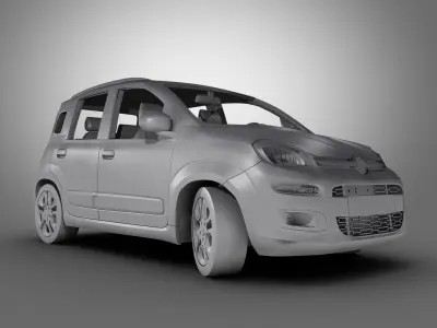 Fiat Panda 2013 3D model