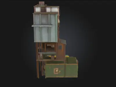 Industrial Haven  A Sanctuary of Steel and Steam 3D model