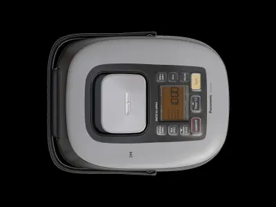 Modern Black Rice Cooker 3D model