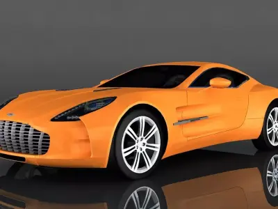 Aston Martin ONE-77 Low-poly 3D model