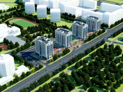 Residental Complex  3D model