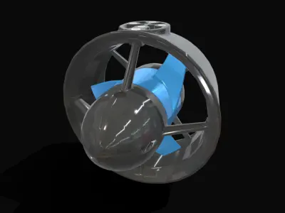 T500-THRUSTER-R1 Low-poly 3D model