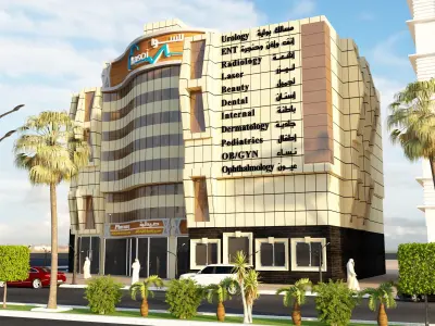 hospital building where hotel is located 3D model
